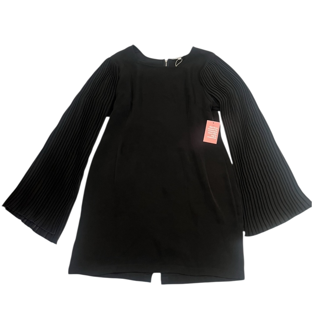 NWT Ivy City Black Dress Accordion Sleeves Size 1X
